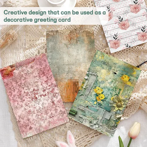 Vista 4 de Papel de álbum de recortes de 12 x 12 pulgadas, 24 hojas de manualidades decorativas de origami, impresión de doble cara, decoración de álbum