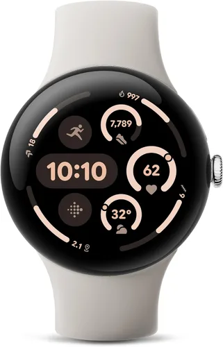 Vista 10 de Google Pixel Watch 3 (41mm) Modelo más reciente - Reloj inteligente Android - Caja de aluminio negro mate - Banda Obsidian - LTE (reacondicionado)