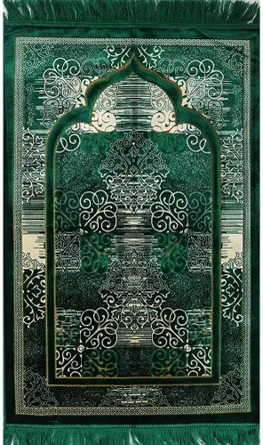 Vista 9 de Modefa Alfombra de oración islámica turca, alfombra de oración Janamaz de terciopelo suave, tapete de oración musulmana para hombres y mujeres