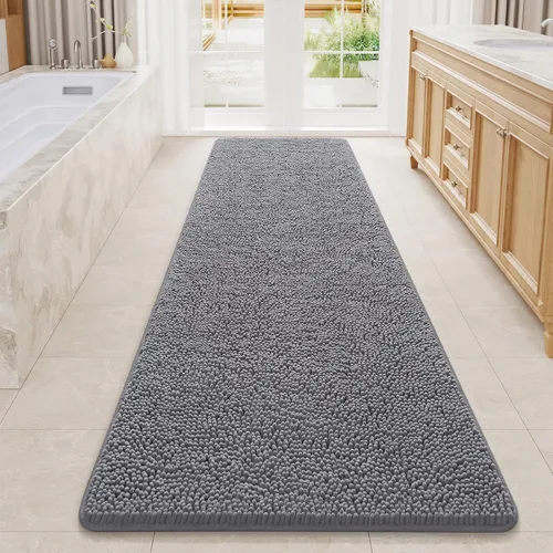 Vista 28 de LOCHAS - Alfombra de baño de lujo lanuda de 24 x 17 pulgadas, color beige