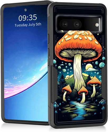 Vista 56 de Funda para Pixel 7a, resistente de doble capa híbrida de policarbonato duro de goma suave a prueba de golpes para Google Pixel 7A 6.1 pulgadas