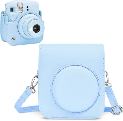 Vista 12 de Rieibi - Estuche para cámara compatible con Fuji Instax Mini 12 - Funda de transporte para cámara instantánea Fujifilm Instax Mini 12 - Funda mini