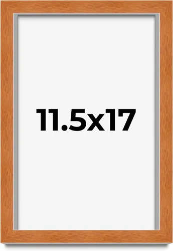 Vista 144 de Marco de 3 x 3 pulgadas de madera maciza de nuez y miel marrón con plexiglás acrílico UV, respaldo de tablero de espuma y accesorios para colgar