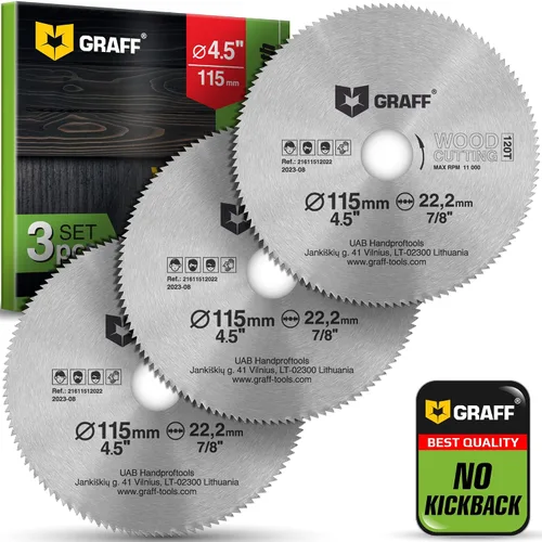 Vista 11 de Hoja de sierra circular de 3 pulgadas para madera, madera contrachapada, laminado, paneles de yeso, plástico – Hoja de sierra circular de corte