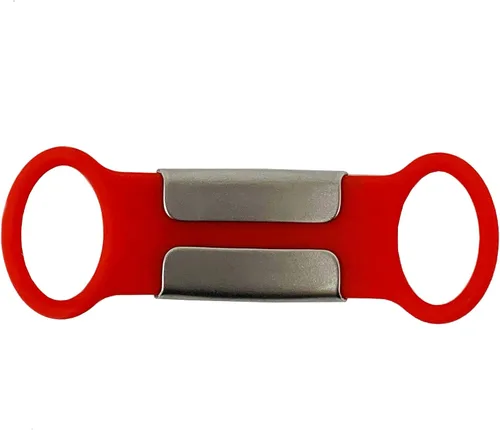 Vista 4 de Pulsera de identificación de alerta de seguridad roja impermeable multiusos, grabado gratuito, accesorio de silicona hipoalergénica con placa