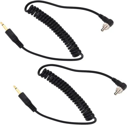 Vista 8 de Cable de sincronización de PC flash macho de 0.138 in, 2 unidades de 11.8-31.5 in/11.8-31.5 pulgadas, cable de sincronización flash macho