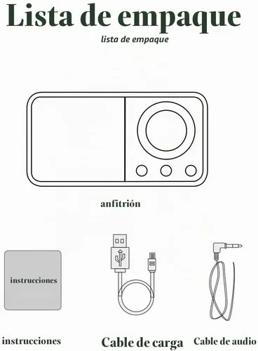 Vista 8 de Altavoz Bluetooth de madera retro, radio recargable de 1500 mAh con antena FM integrada, esfera giratoria de sintonización AM/FM, control de graves