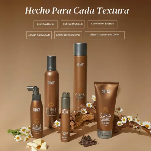 Vista 6 de SURFACE Crema limpiadora para rizos de cabello – define, añade brillo y proporciona longevidad de estilo sin encrespamiento – 6 onzas líquidas