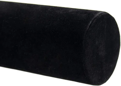 Vista 6 de Foraineam - Paquete de 4 soportes de terciopelo negro para joyería con barra en T, organizador de relojes, collares y pulseras