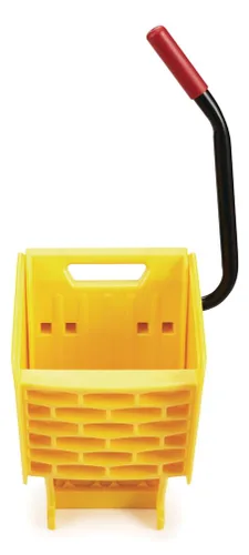 Vista 2 de Rubbermaid Escurridor comercial de reemplazo de prensa lateral para cubos de trapeado WaveBrake 2.0, amarillo