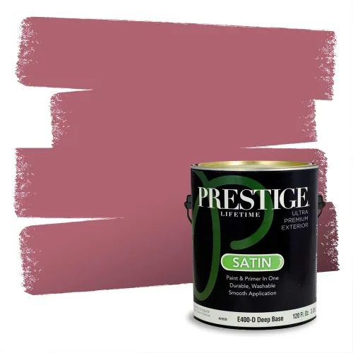 Vista 611 de Prestige Paints Pintura exterior e imprimación en uno, 1 galón, plano, coincidencia comparable de Valspar* Amber Rose*