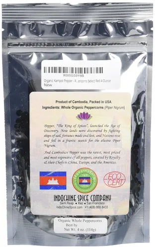 Vista 6 de Pimienta Organic Kampot, granos de pimienta Camboyanos únicos seleccionados
