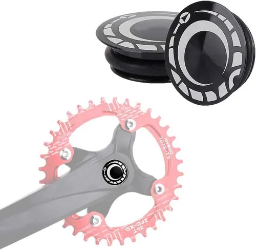 Vista 4 de keenso Cubierta de manivela para bicicleta, 2 piezas de aleación de aluminio para manivela de montaña, cubierta de manivela hueca para bicicleta