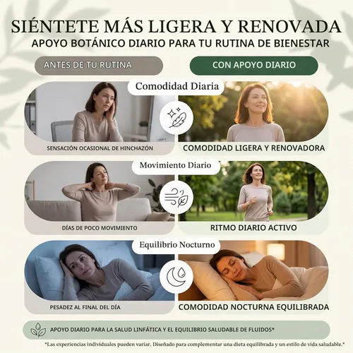 Vista 4 de Drenaje Linfatico - Gotas de drenaje linfático para alivio ocasional de la hinchazón, desinflado y equilibrio de líquidos saludable, con cuchillas