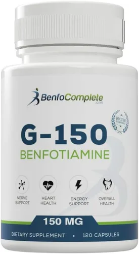 Vista 3 de Benfotiamine 150Mg 120 cápsulas de gelatina por botella - Paquete de 3 botellas