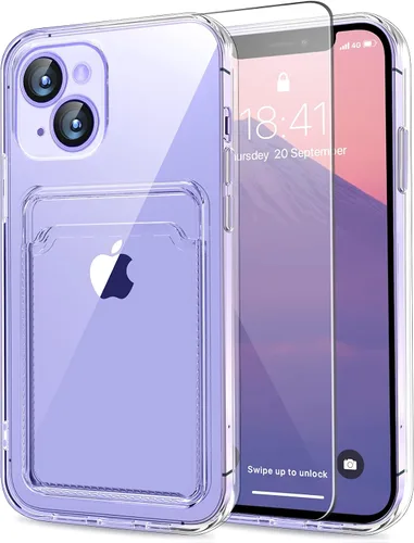Vista 28 de MZELQ Compatible con iPhone 11 Funda TPU Soporte para Tarjetas Cubierta de Billetera, Protección de Cámara + Protector de Pantalla Funda Suave