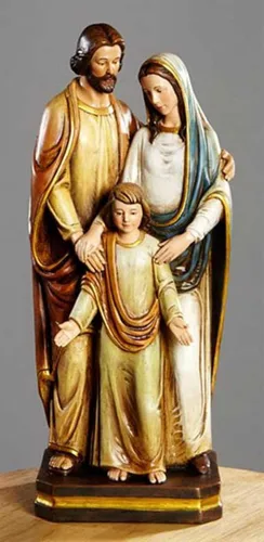 Vista 2 de Estatua de la Sagrada Familia de Val Gardena de 12