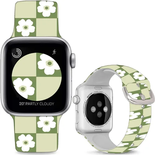 Vista 10 de Correas de reloj de silicona suave compatibles con Apple Watch de 1.496 in 1.575 in 1.614 in 1.654 in 1.732 in 1.772 in 1.811 in 1.929 in Ultra 2