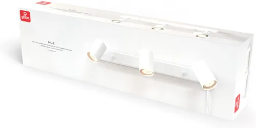 Vista 9 de GLOBE Electric 60024 Iluminación de riel de 3 luces con enchufe, cabezales ajustables, acabado blanco mate, 22 pulgadas, base GU10, cable de 15 pies
