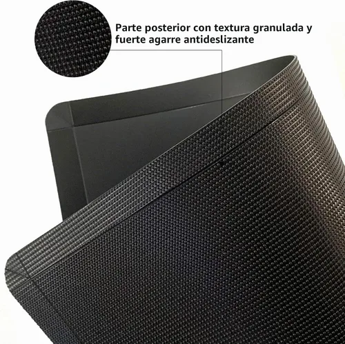 Vista 2 de WK Juego de 3 tapetes/tablas de cortar de plástico flexibles con labio, tabla de cortar plegable para cocina, tablas de cortar negras para carne