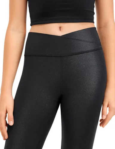 Vista 5 de CRZ YOGA Butterluxe - Leggings acampanados cruzados para niñas, cintura alta en V, acampanados, corte de bota, pantalones de yoga activos