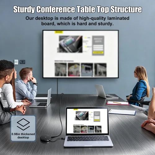 Vista 6 de 4 Pack Folding Conference Tables,47.2" Mobile Training Tables Morandi