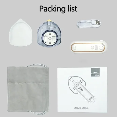 Vista 3 de Wireless Handheld Steam Iron Mini Portable USB Clothes Steamer With Charging Possibility Hanging Ironing For Travel Home 160W,Hilarious123