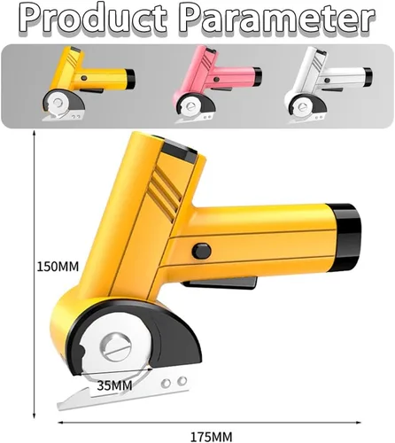 Vista 7 de Rechargeable High-Speed Cardboard Cutter, Cordless Electric Scissors, Automatic Cardboard Box Cutter with Safety Lock, 4-Speed Adjustment, Rotary