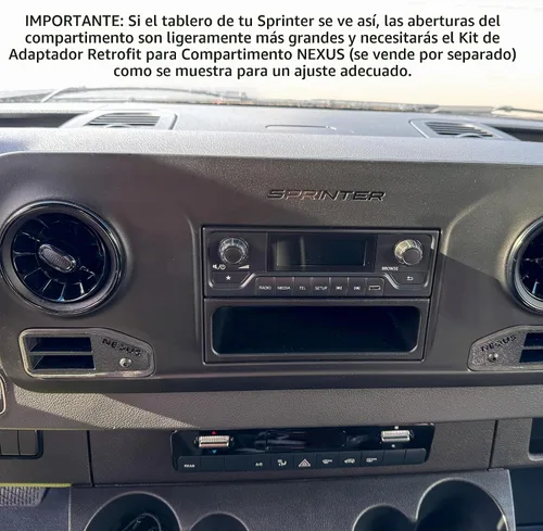 Vista 4 de NEXUS Adaptador de cubículo para VS30 Mercedes-Benz Sprinter Van (lado del conductor de bola de 1 pulgada)