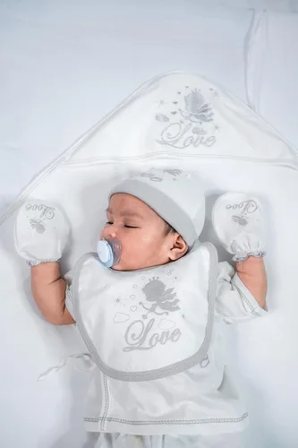 Vista 4 de RATIVE Set de regalo para bebé para recién nacidos de 0 a 3 meses
