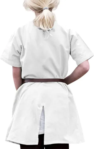 Vista 2 de Bbalizko Camisas de disfraz medieval renacentista para niños, pirata, caballero vikingo, guerrero vikingo, Halloween, túnica LARP