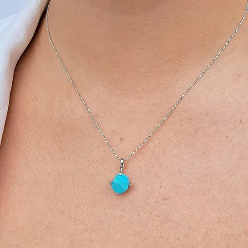 Vista 69 de Juego de joyas de piedras preciosas crudas reales con plata de ley 925 chapada en oro real, collar y aretes de piedra natal, regalo para ella por