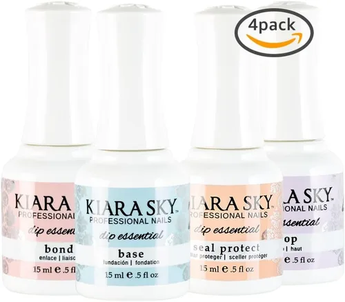 Vista 2 de KIARA SKY Dip Manicure Nail Liquid Essentials 0.5 fl oz Kit de líquidos Dip Pasos 1-4
