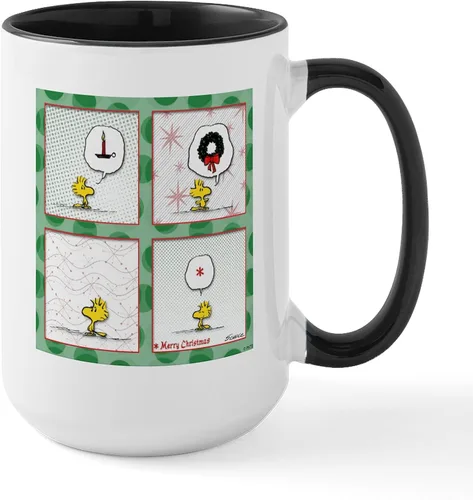Vista 129 de CafePress SNOOPY Joe Cool - Taza de café de cerámica (15.0 fl oz)