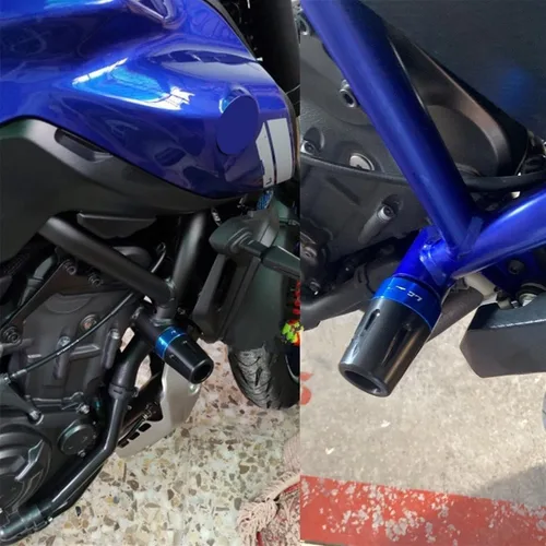 Vista 5 de Protector de choque de motocicleta Marcos de choque Almohadillas de escape Protector para Bajaj para Pulsar 200 NS 200 RS 200 AS (Color : A Titanio)