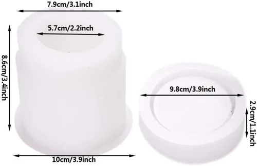 Vista 3 de Moldes de resina de 4 estilos para manualidades, tarro de almacenamiento de botellas con tapa, kit de moldes de epoxi de cristal, herramienta