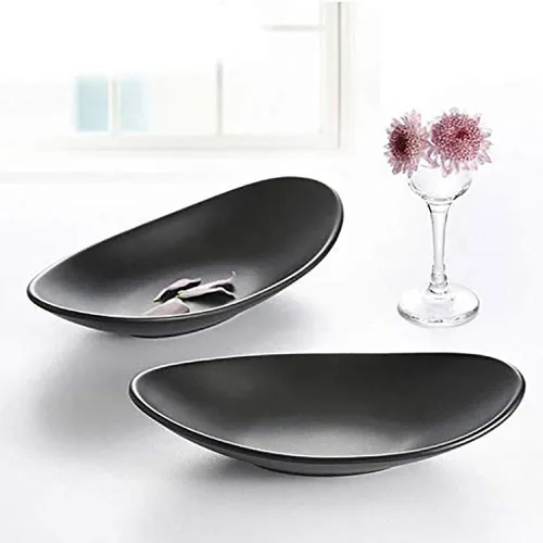 Vista 5 de Bandeja organizadora de llaves de plato negro para llaveros, decoración de aparador, plato decorativo para baratijas de entrada, regalo