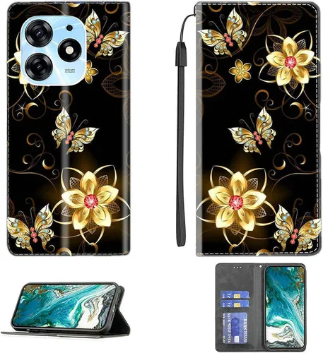 Vista 162 de Aroepurt Funda para UMIDIGI G1 Plus compatible con UMIDIGI G1 Plus Funda para teléfono Funda de piel sintética con función atril magnética CPT15