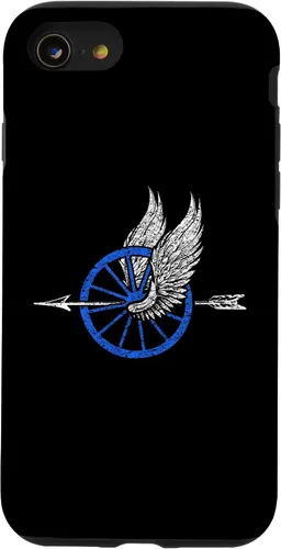 Vista 8 de Unidad de motor de policía para iPhone 12 mini rueda y flecha para carcasa de oficial de motor