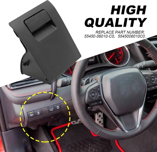 Vista 5 de Portamonedas Negro Reemplaza 55450-06010-C0 Compatible con Ensamble de Portamonedas del Tablero de Toyota Camry 2018 2019 2020 2021 2022, Reemplazo
