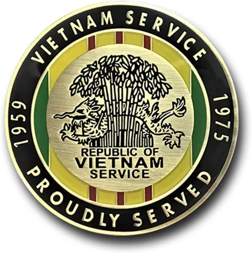 Vista 2 de Operación Campbell Streamer Vietnam Challenge Coin