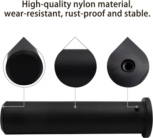 Vista 3 de LFJ La funda adaptadora olímpica de nailon convierte postes de placa de peso estándar de 1 pulgada en postes de peso olímpico de 2 pulgadas