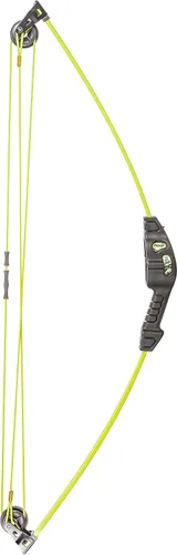 Vista 14 de Bear Archery Spark - Juego de arco juvenil, recomendado para edades de 5 a 10 años, ambidiestro, incluye 2 flechas, protector de brazos, carcaj