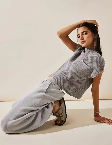Vista 3 de Peaceglad Suéter de punto con cuello alto falso para mujer, sin mangas, casual, moderno, acanalado, sin botones, para verano