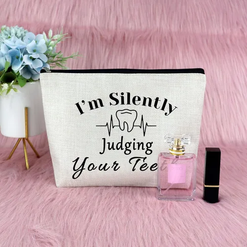 Vista 7 de Regalo para dentistas para mujeres, bolsa de maquillaje, regalo dental para mujeres, regalo para asistente dental, regalo de higienista dental