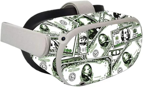 Vista 2 de MightySkins Skin compatible con Oculus Quest 2 – Phat Cash Funda protectora de vinilo duradera y única Fácil de aplicar, quitar y cambiar