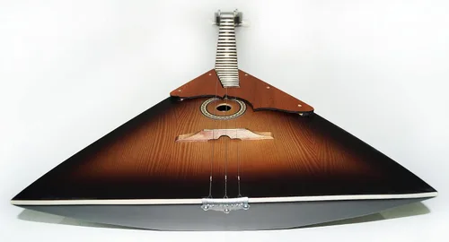 Vista 3 de Classic Original Ukrainian Balalaika 3 Strings Prima hecho en Ucrania Trembita