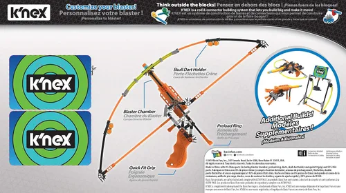 Vista 2 de K'NEX K-Force Battle Bow Build and Blast Set, azul, para 8-15 años