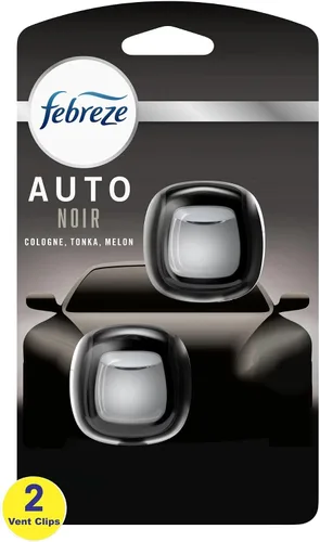 Vista 14 de Febreze Ambientador de coche con clip de ventilación, eliminador de olores, aroma ámbar automático, 2 clips