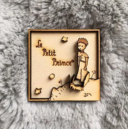 Vista 5 de The Little Prince Wood Engraved Magnet - n.1 - multi-layered/Wood carving